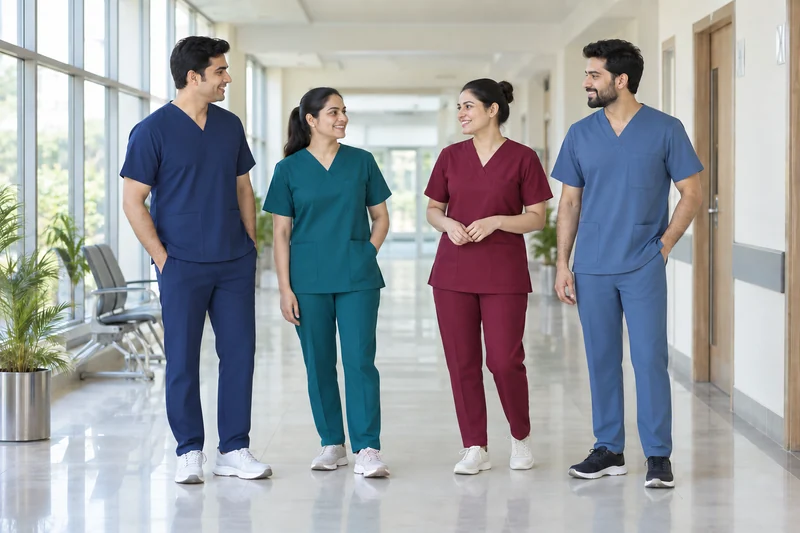 A Colour for Every Team. Scrub sets in navy, teal, wine and steel blue. — collection preview