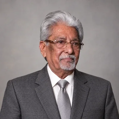 Mr. Yash Pal Jain, founder of Sungrace, in a grey business suit