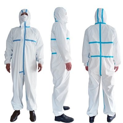 India`s Largest Uniforms Manufacturer | Sungrace Uniforms Coverall-Hazmat-Suit-Protection-Protective-Disposable-Isolation-Gown-Waterproof-Non-Woven-Protective-Clothing-Hooded-Cove-1 PPE